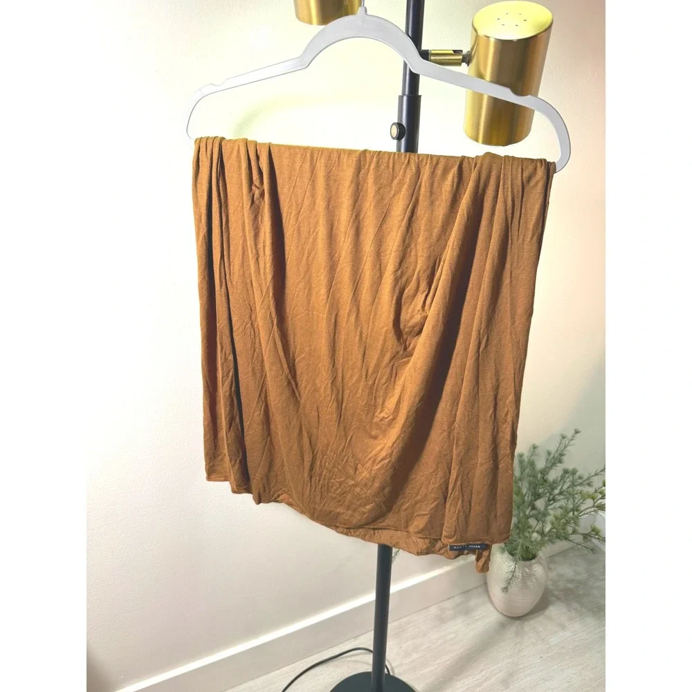 Haute Hijab premium Camel Brown‎ Viscose Lycra Jersey Wrap Scarf Made in UAE